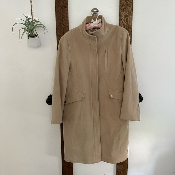 Vintage Talbots Italian Fabric 100% Wool Peacoat FLAWS PLEASE READ - Picture 1 of 11